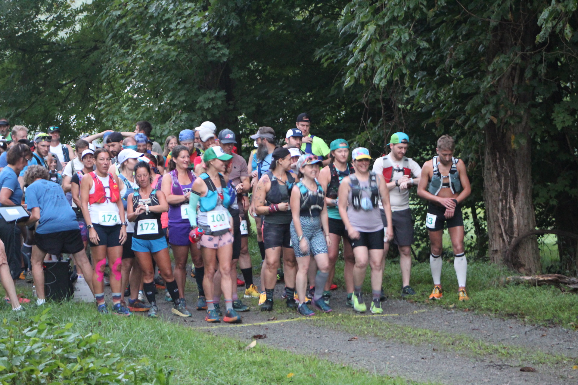 2022 Baker Trail UltraChallenge start line