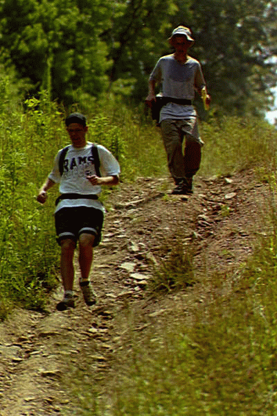 Coming down Log Cabin Hill