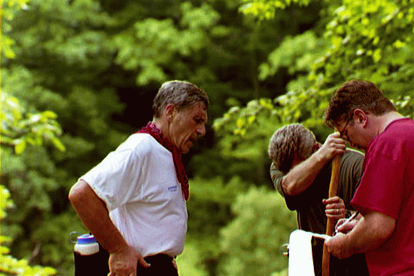 Scenes from the finish at North Park