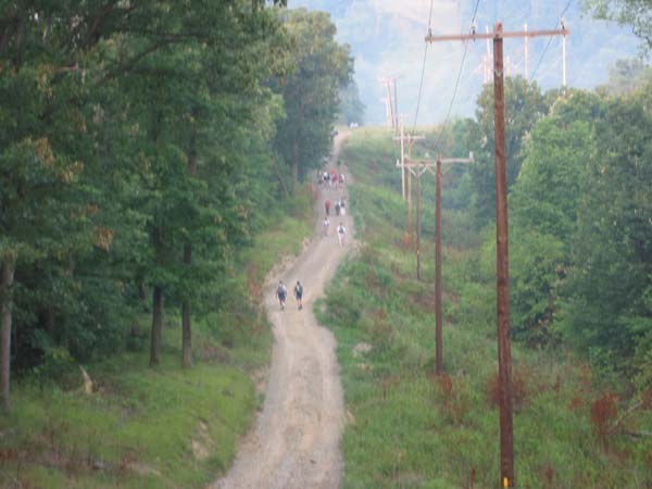 Along the Burtner Rd. hill