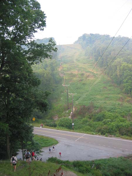 Down onto Burtner Rd.