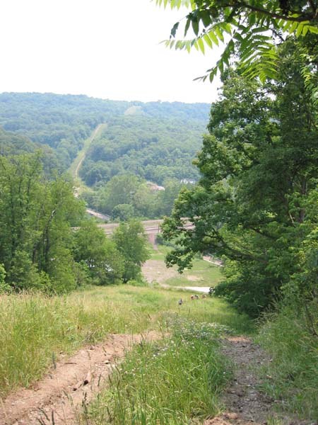 Looking back from LaFever Hill