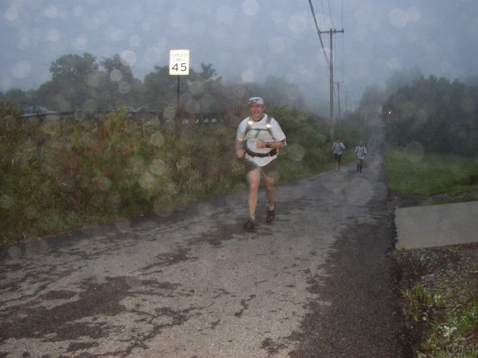 Todd Houck approaching Altermoor Drive