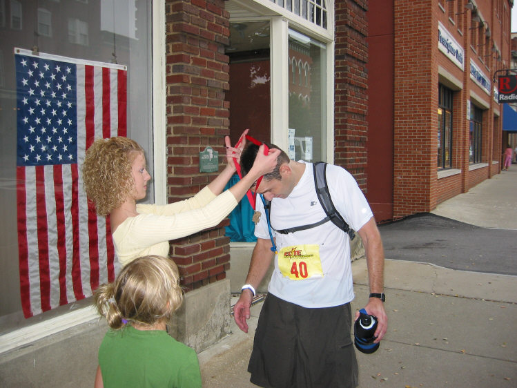 Phil Westlake gets his medal