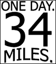 One Day. 34 Miles.